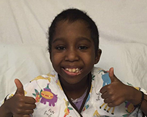 Shaylah, who has sickle cell disease