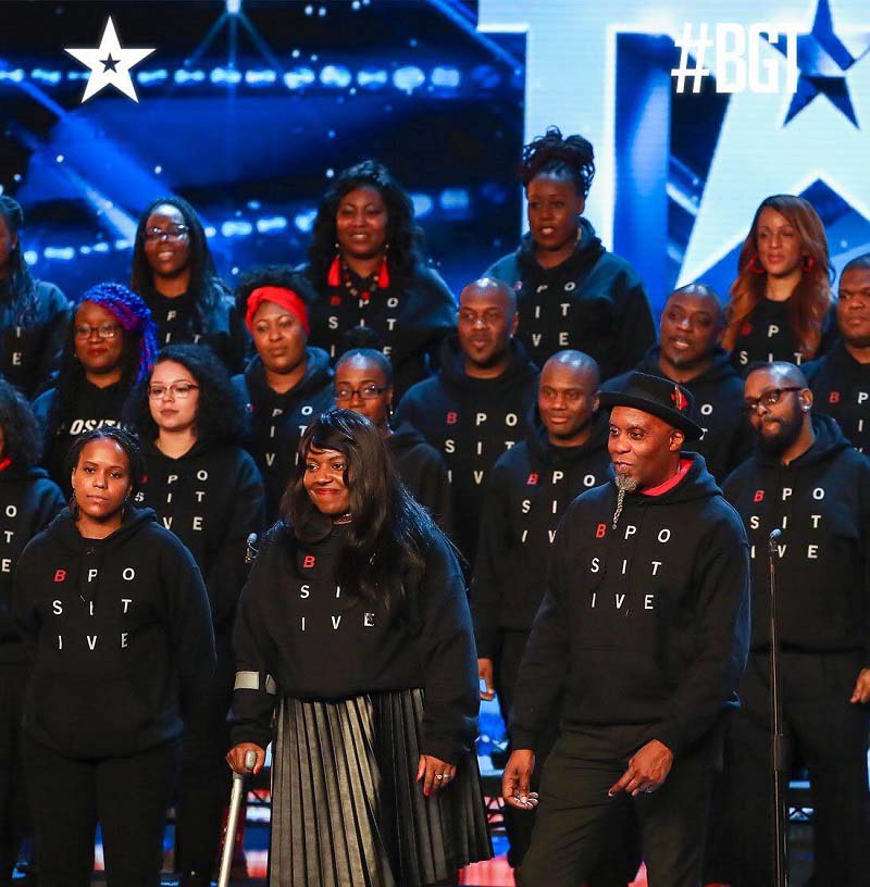 The B Positive choir at Britain's Got Talent