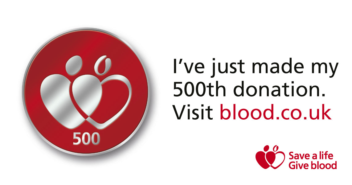 500-donations - NHS Blood Donation