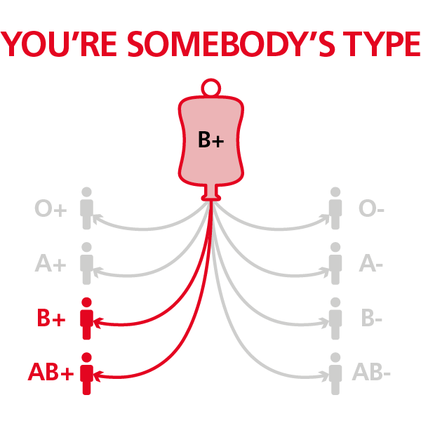 Blood Type Giving Chart