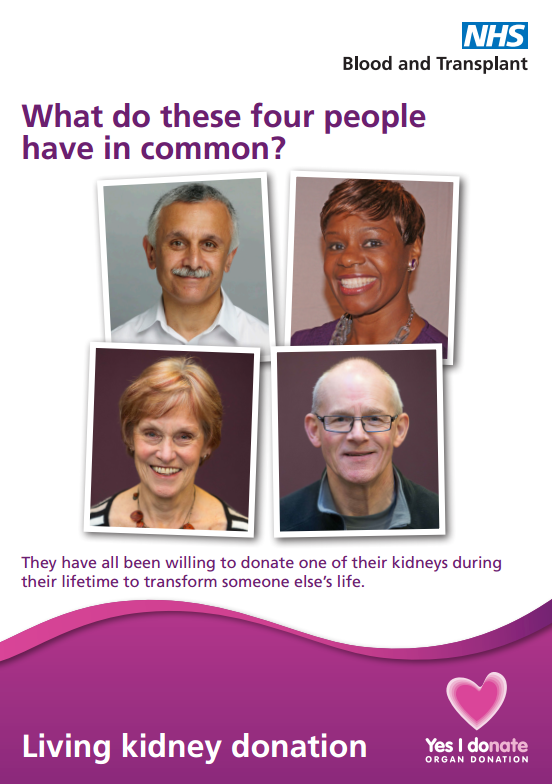 Order living organ donation materials NHS Blood and Transplant