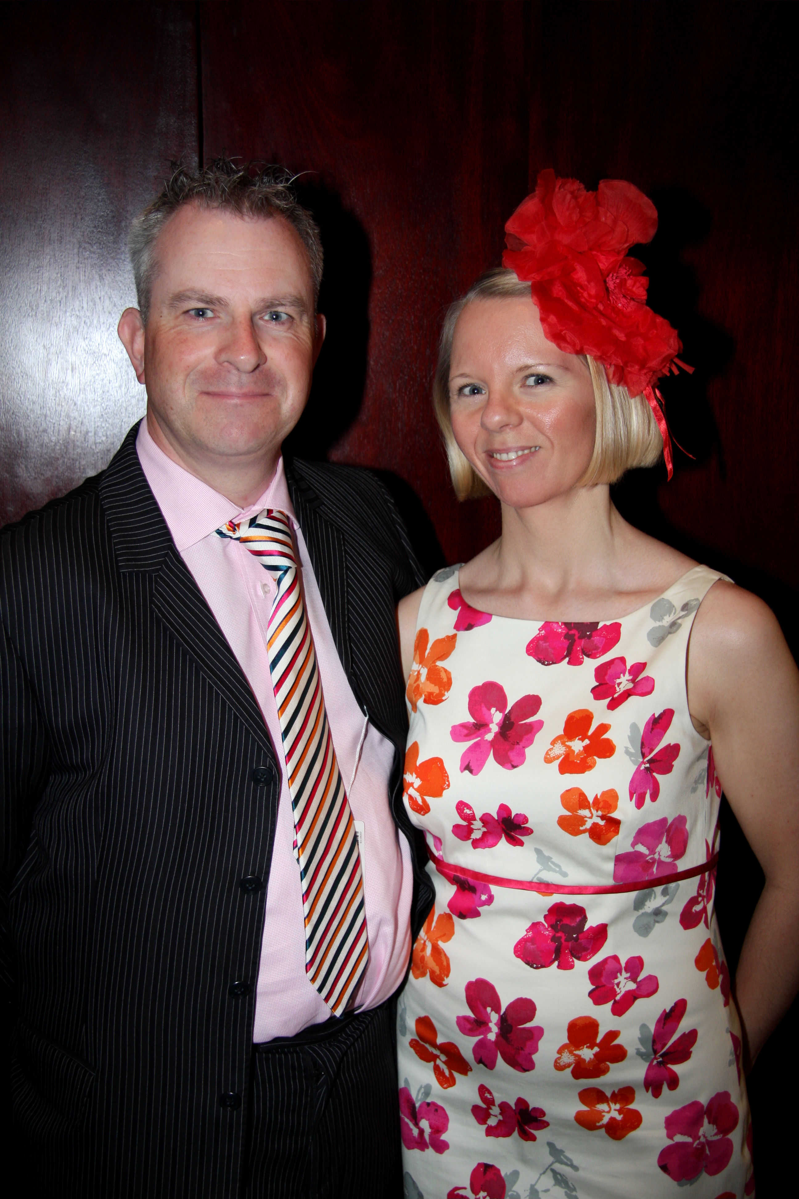 Mark and Karen in formal dress