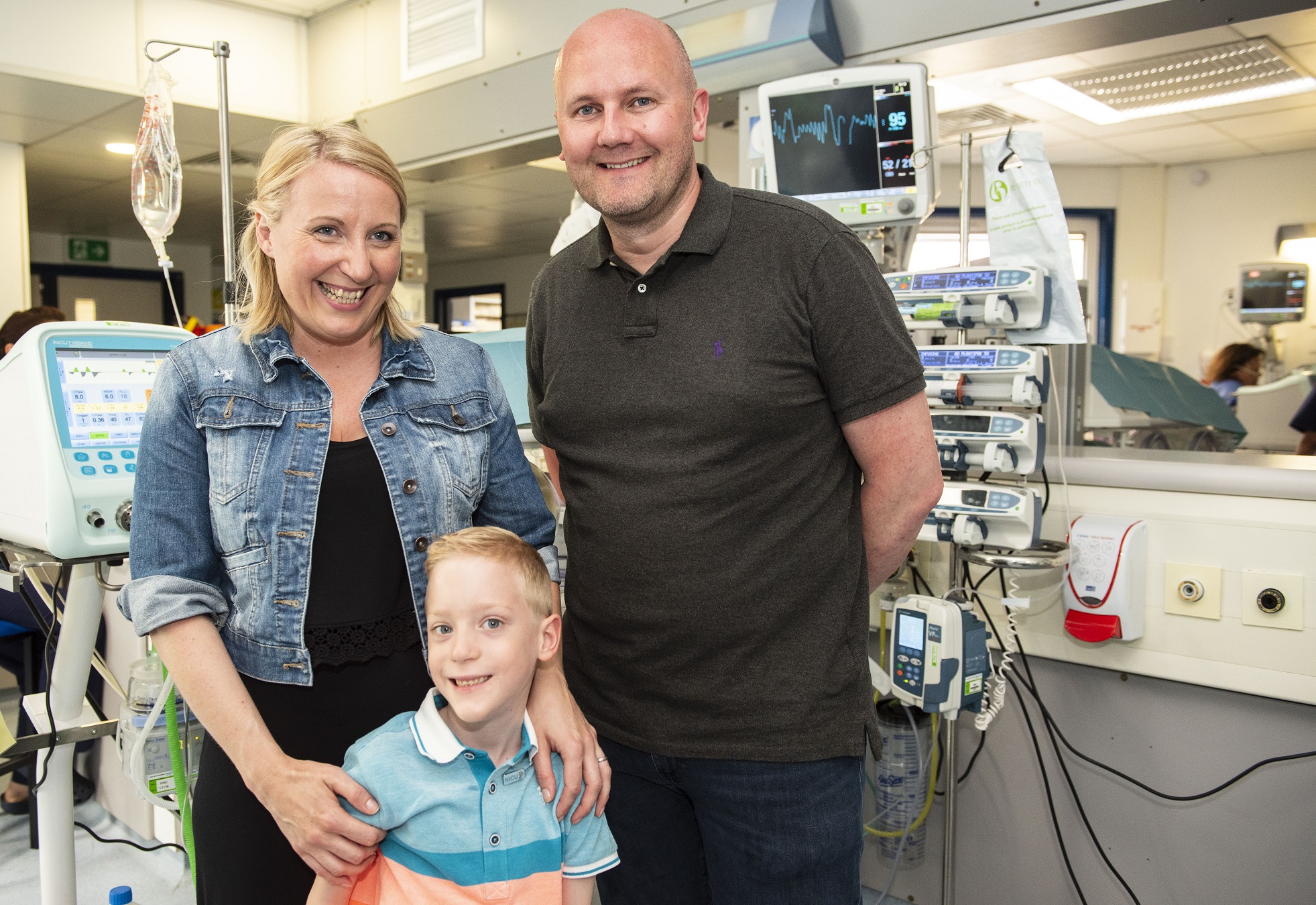 Helen, Sebastian and Andrew visit a neonatal intensive care unit