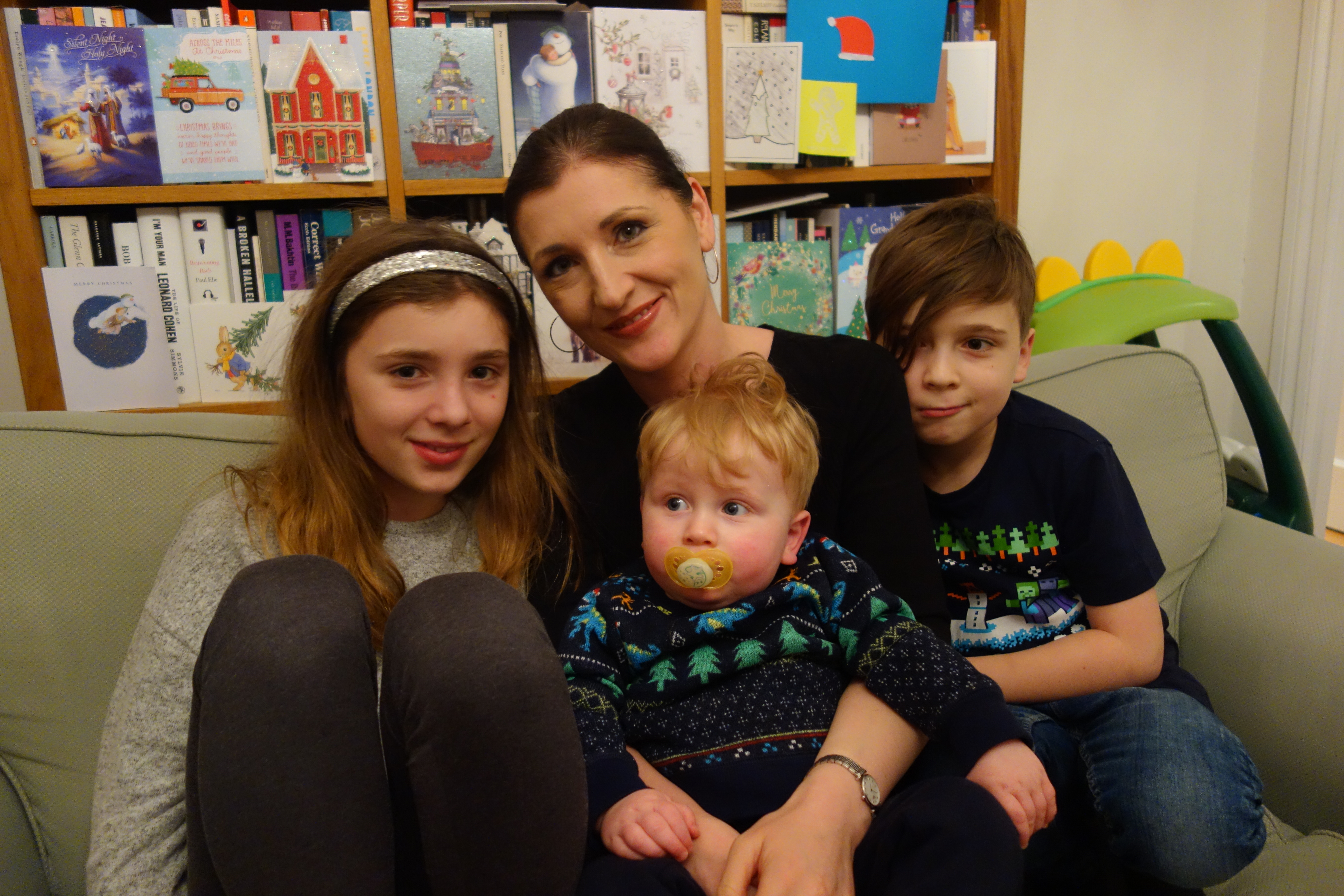 Kirsty Armstrong and her children