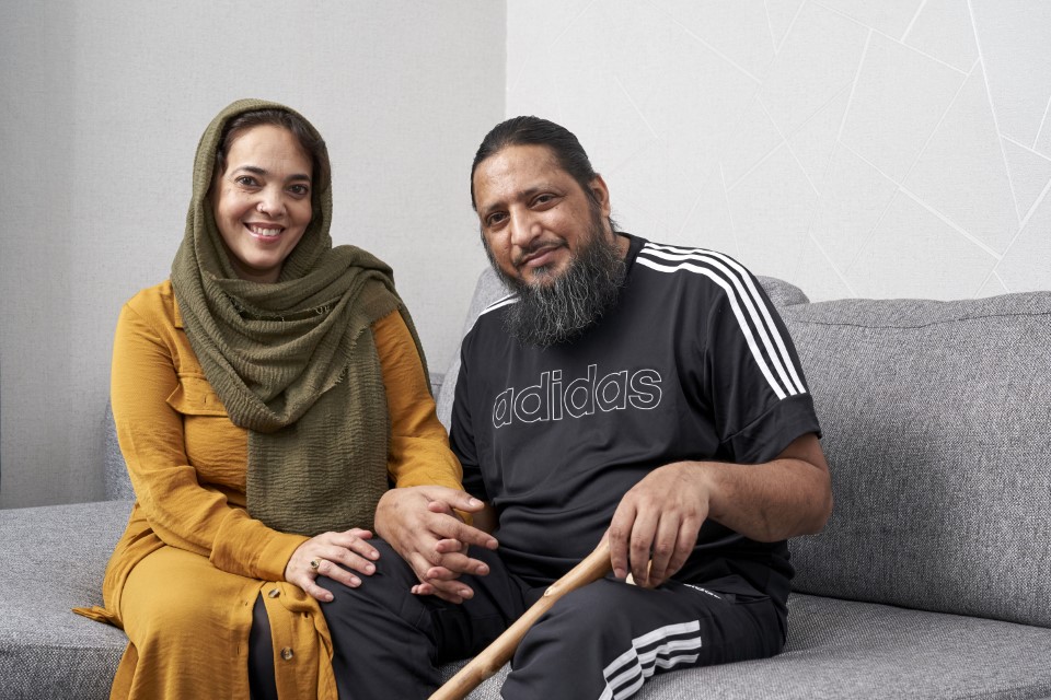 Ahmed and his wife Shannaz