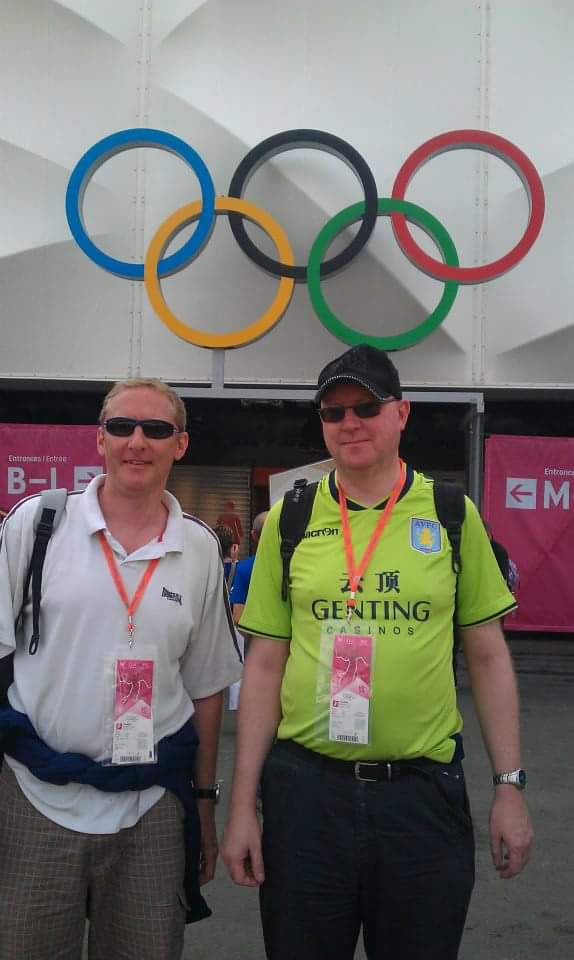 Alan and his brother at the London 2012 Olympics