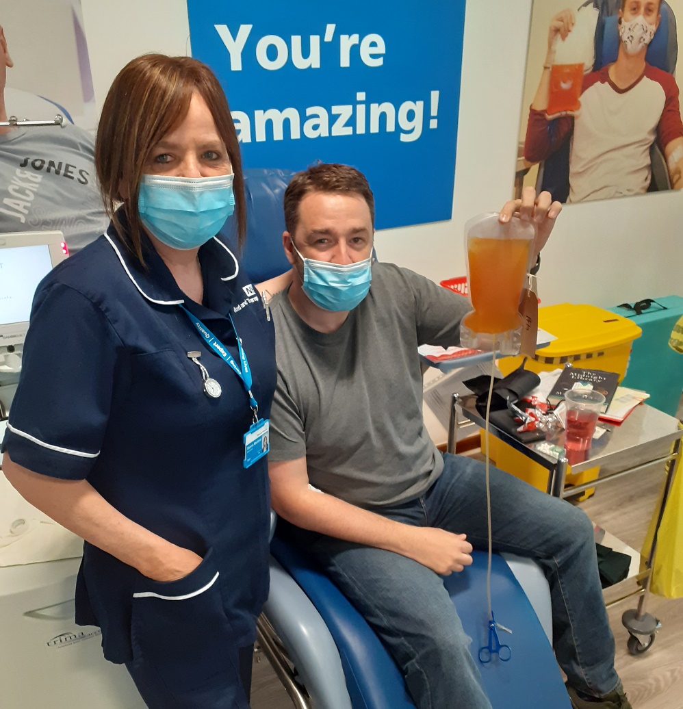 Jason Manford Donates Plasma For Lifesaving Medicines Nhs Blood And Transplant