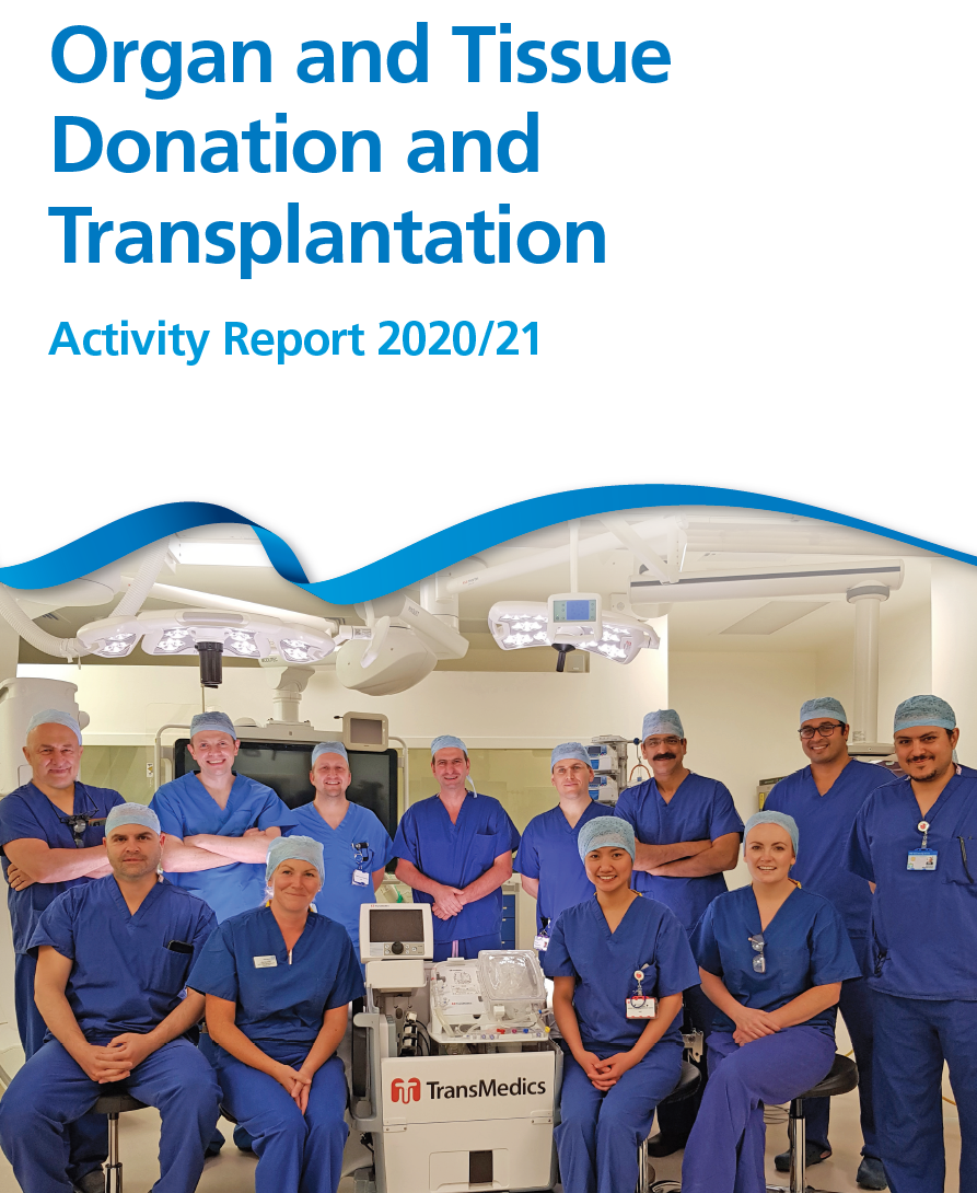 Transplant Activity Report front cover