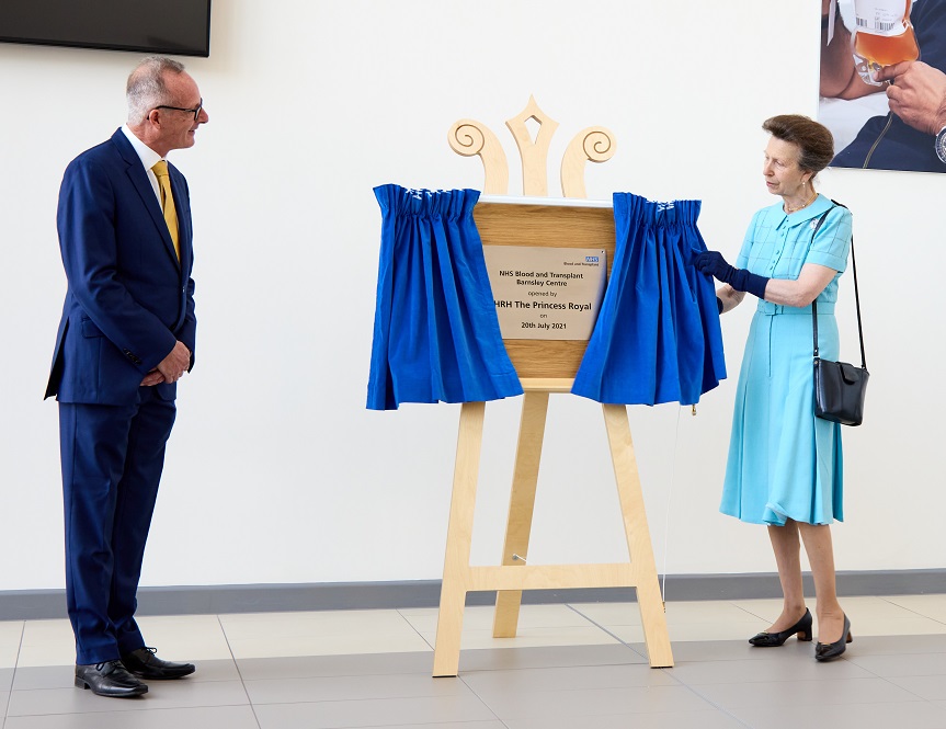 HRH Princess Royal opens the new centre in Barnsley