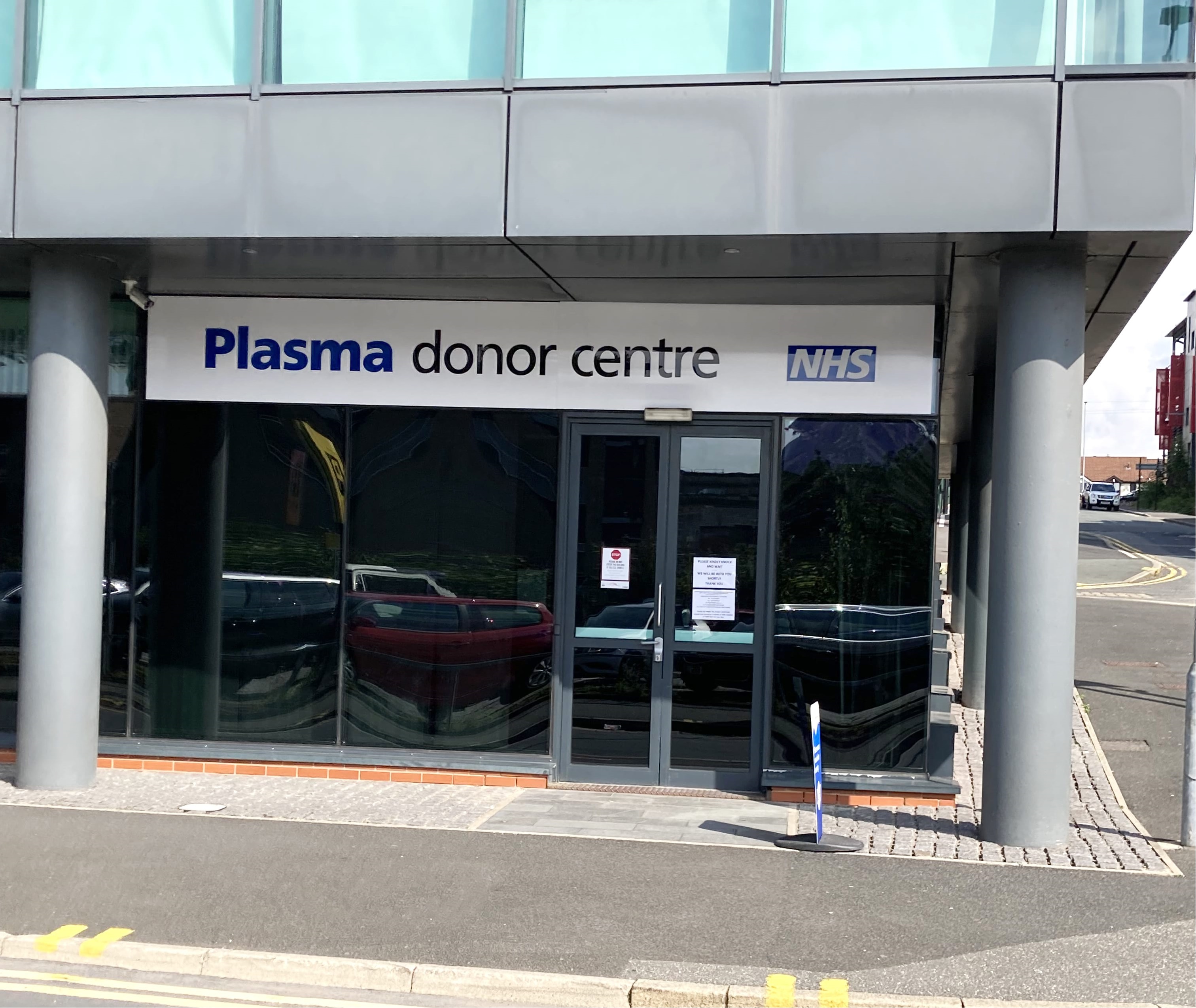 Front of Bolton Donor Centre