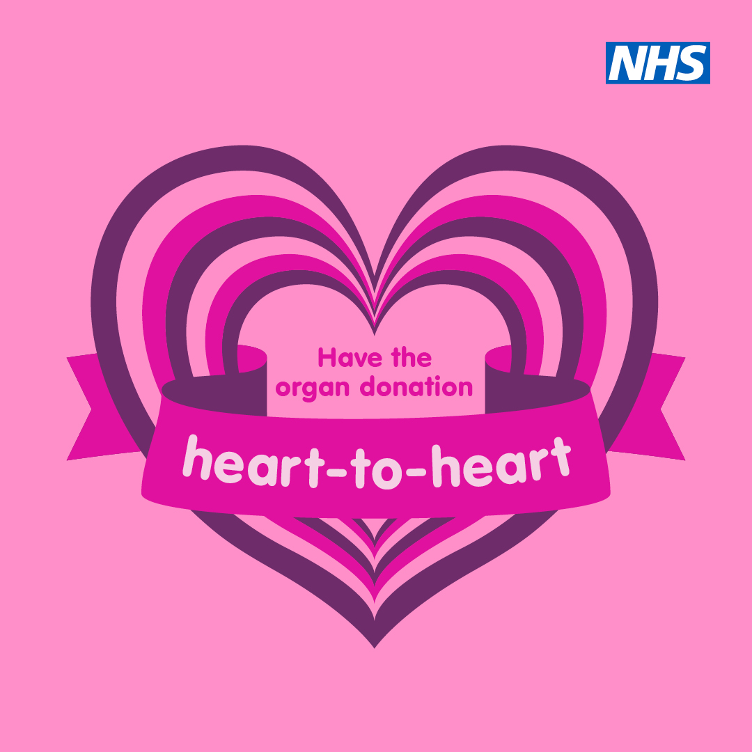Hear to Heart Organ donation week logo