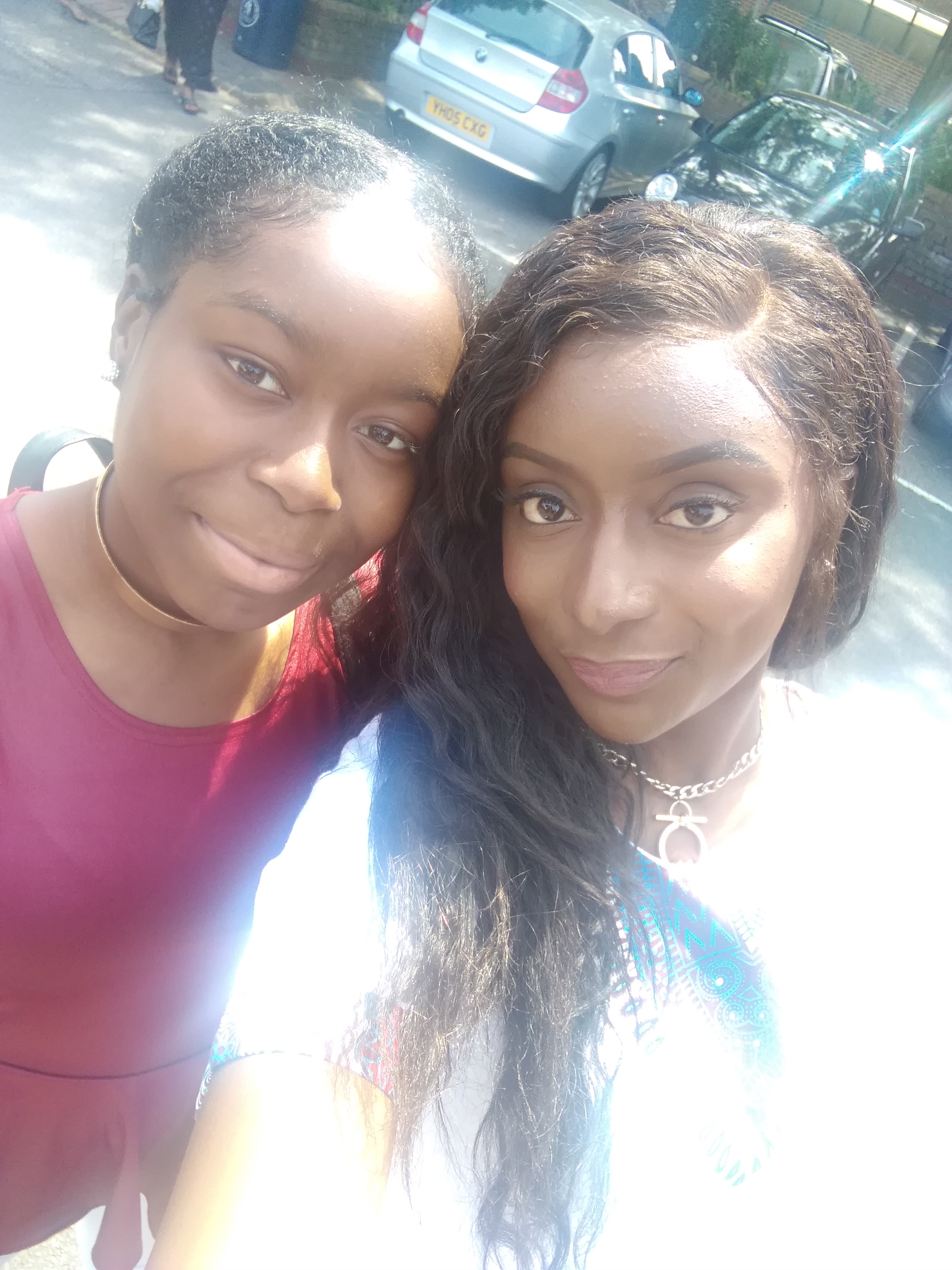 Sam Awuku with her sister Siobhan