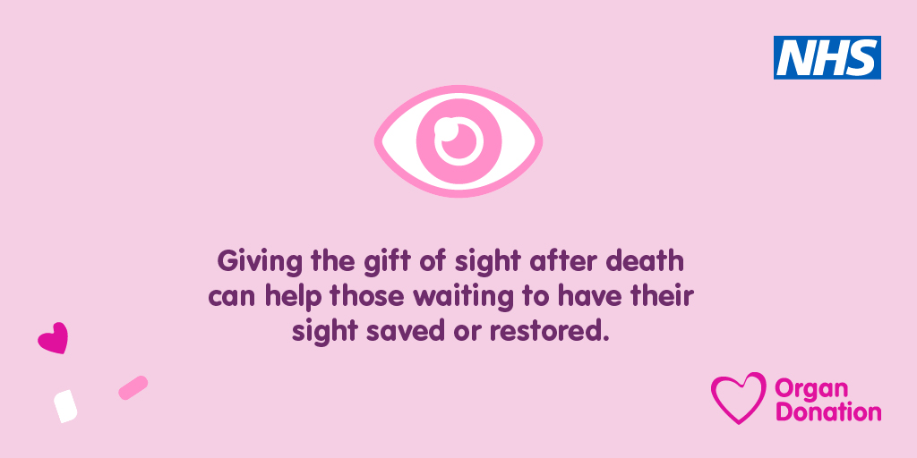 Giving the gift of sight Twitter graphic