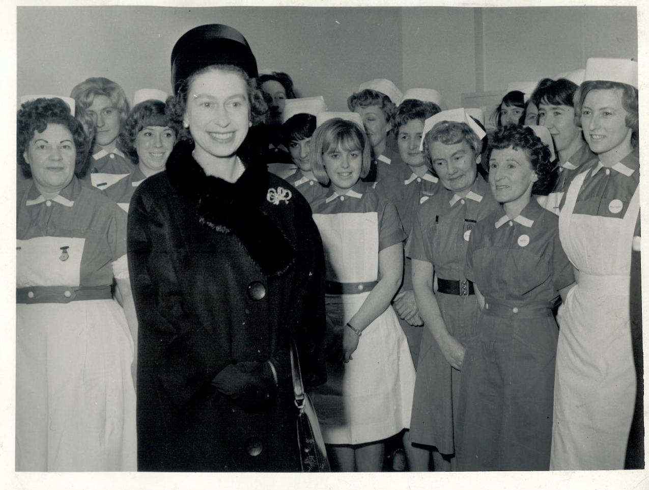 Her Majesty the Queen visiting blood donation centre in 1965