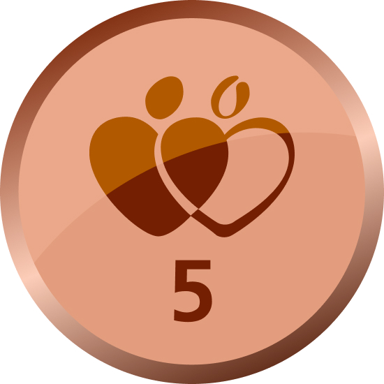 Bronze milestone badge