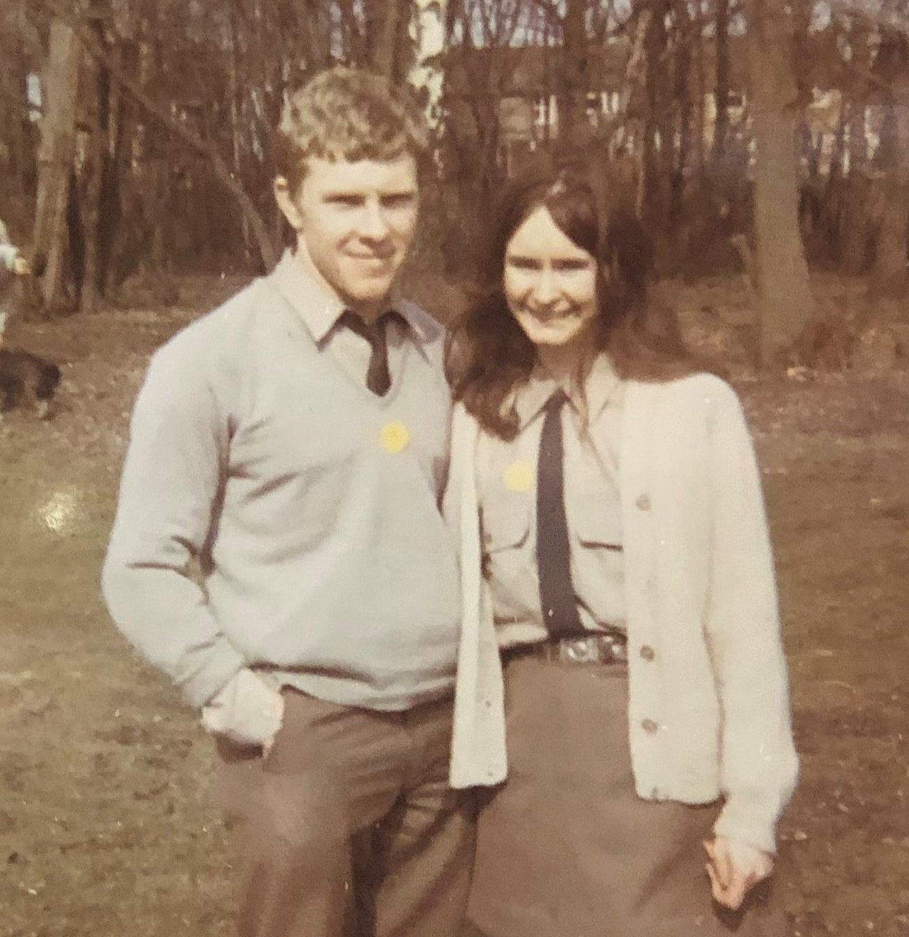 Eileen and her boyfriend in 1970