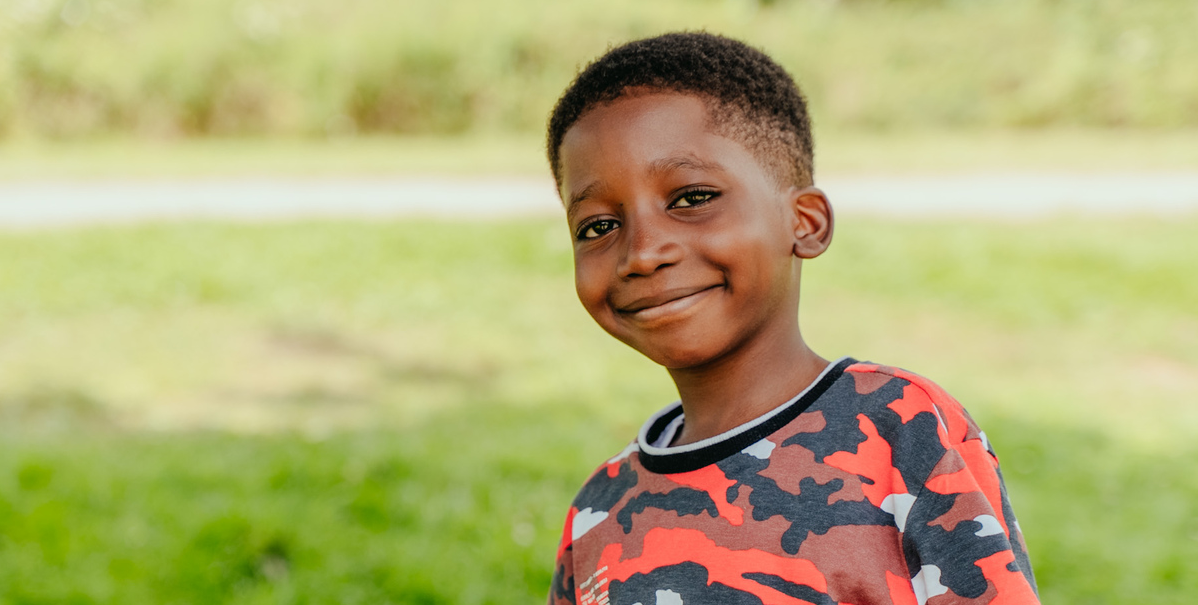 Theo, a young boy who lives with sickle cell