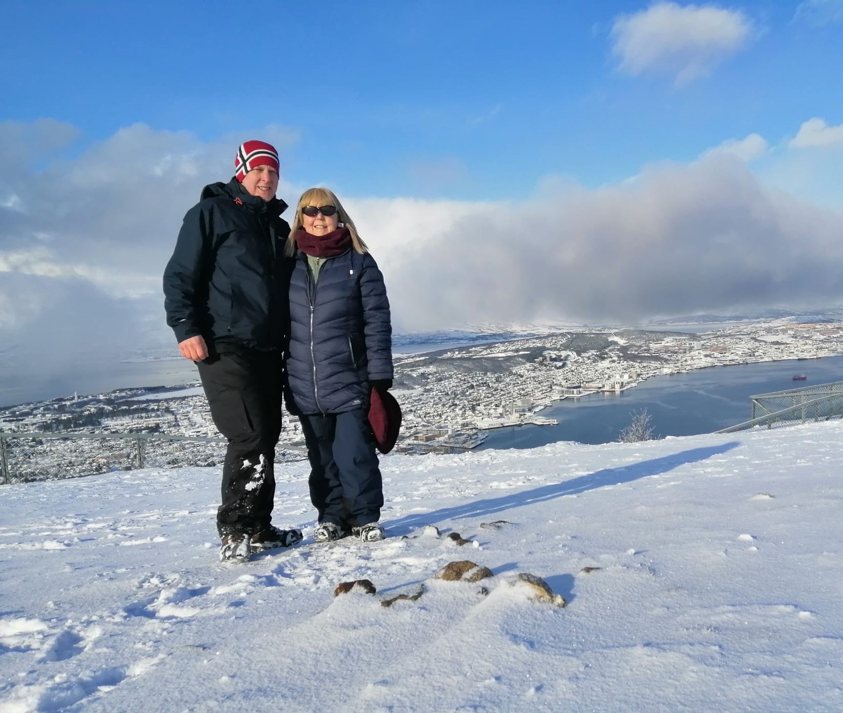 Erik and Vicky on holiday in Norway