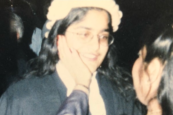 Aisha with her mum