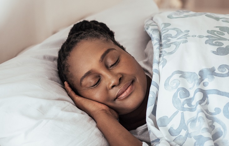 Woman enjoying a rest in bed