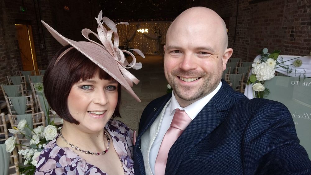Laura with her husband