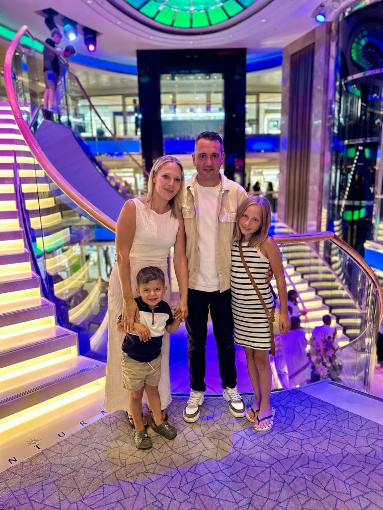 Kev with his family