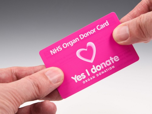 NHS Organ Donor Card