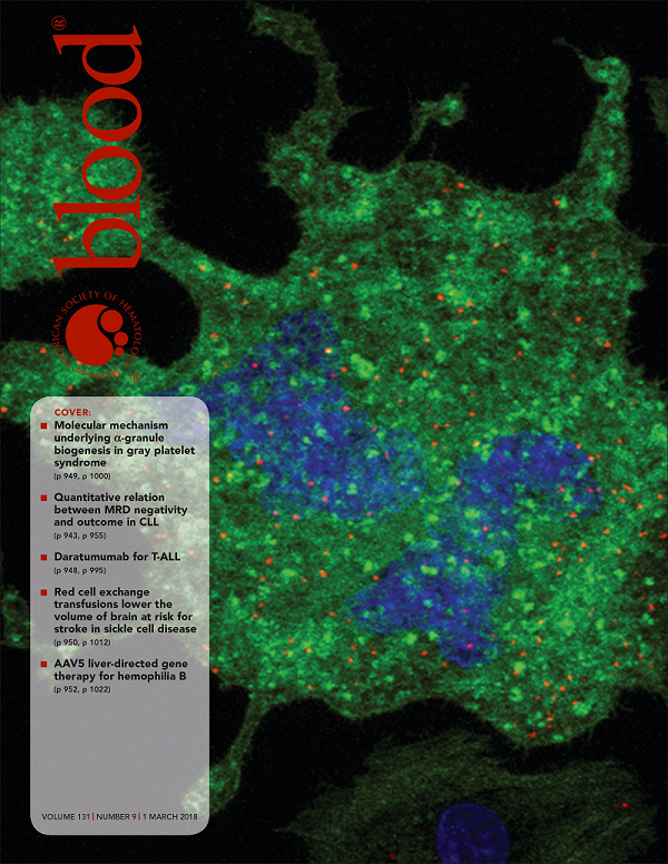 American Society of Hematology journal cover image