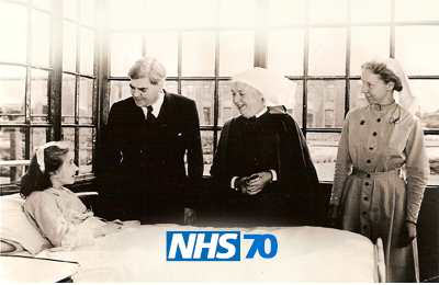 Aneurin Bevan with NHS nurses: NHS70